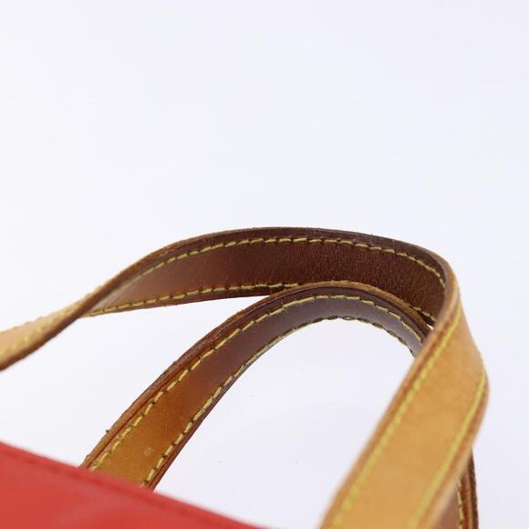 LOUIS VUITTON Monogram Vernis Reade PM Hand Bag Red Rouge M91088 - Picture 8 of 12